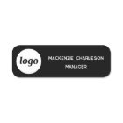 Logo Personnel employé noir magnétique ou épine
