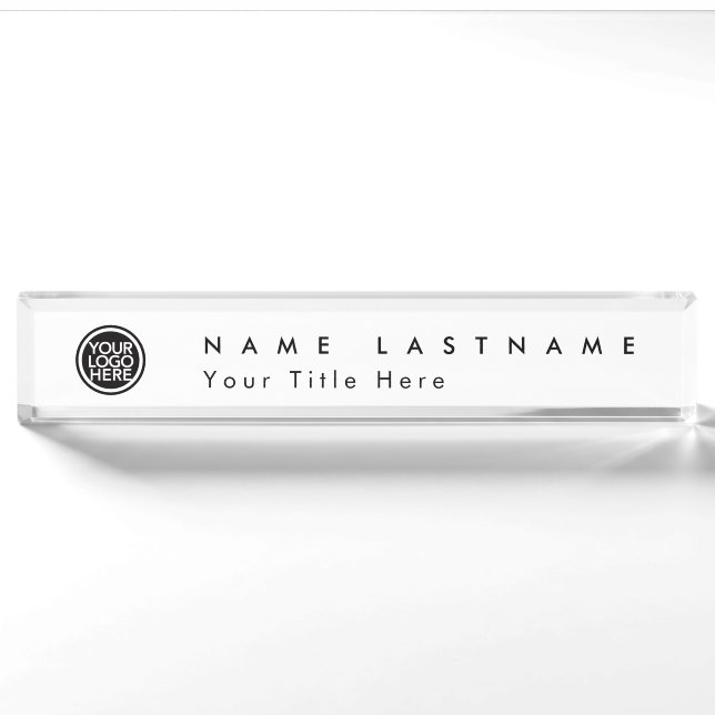Porte-nom Logo promotionnel personnalisé (Devant)