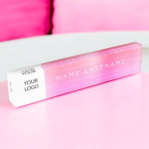 Porte-nom Logo sur mesure Executive Pastel Professional