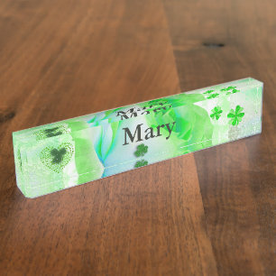 Porte-nom Lucky Rose irlandais