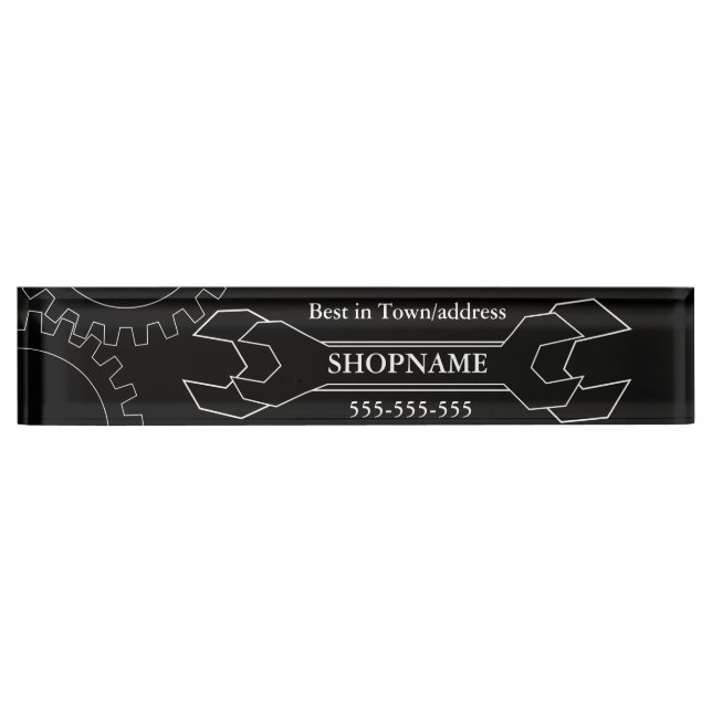 Porte-nom Magasin mécanique/automatique (Devant)