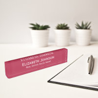 Magenta Red Professional Business Executive