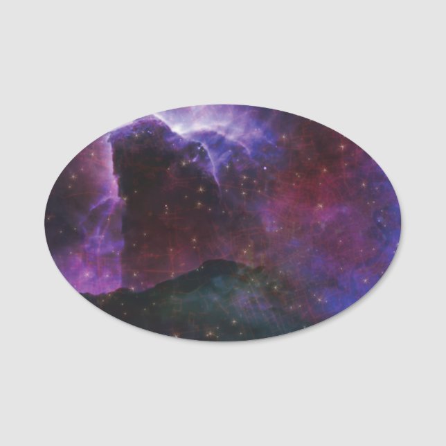 Porte-nom Magnifique Galaxie Motif spatial (Devant)