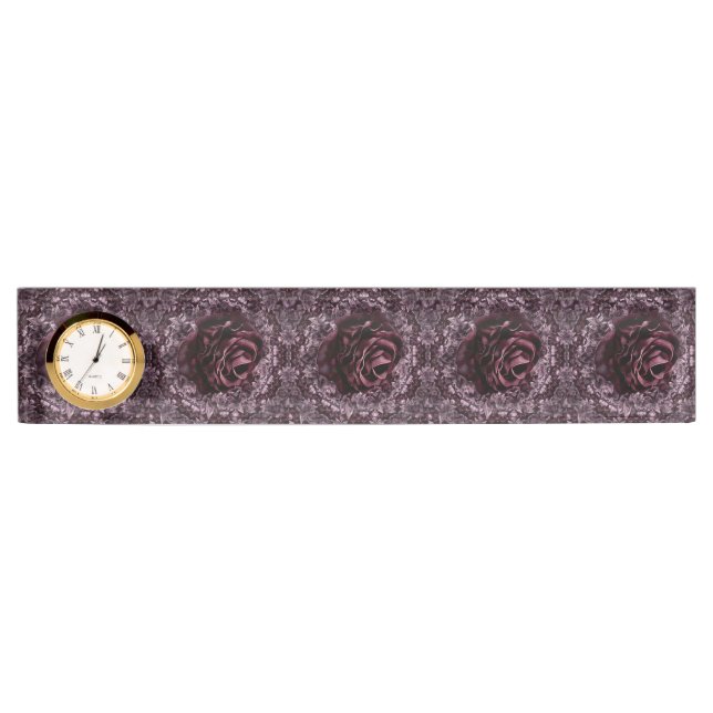Porte-nom Mandala de rose  (Devant)