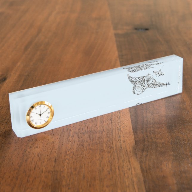 Porte-nom Manta-rayons de la VIE d'OCÉAN (Taille)