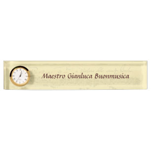 Porte-nom Manuscrit de Bach Partita