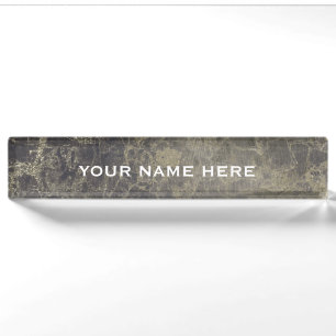 Porte-nom Marbre Paillettes Granite Paillettes Glam Personna
