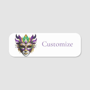 Porte-nom Mardi Gras Masque Thunder_Cove