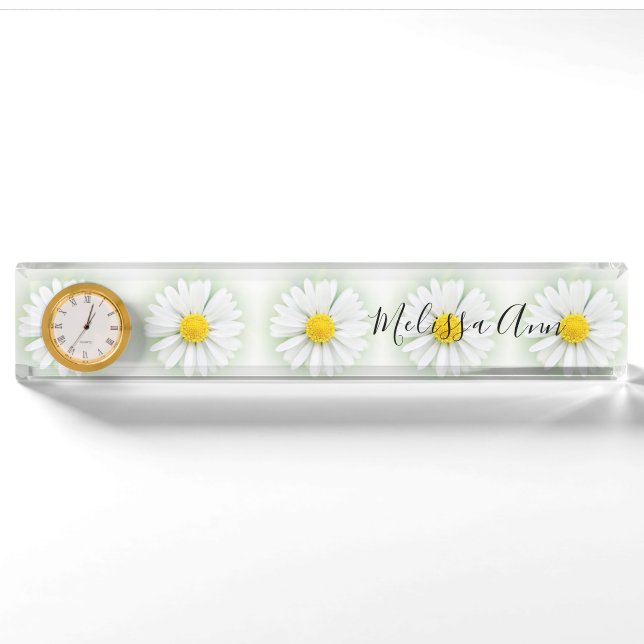 Porte-nom Marguerites (Devant)