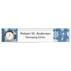 Marin de capitaine de bateau bleu nautique et