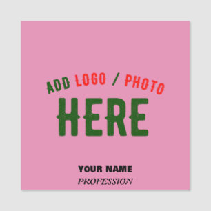PORTE-NOM MARQUE VÉRIFIÉE ROSE CHAUD CUTE PERSONNALISÉE MODE
