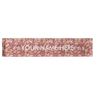 Porte-nom Marsala motif feuille