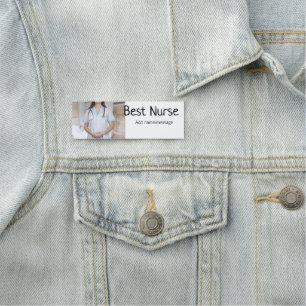 Porte-nom Meilleure infirmière ajouter le nom de la photo te