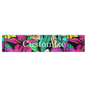 Porte-nom Mélange de fleurs tropicales Thunder_Cove