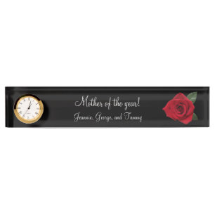 Porte-nom "Mère de l'année ! "Plaques signalétiques de