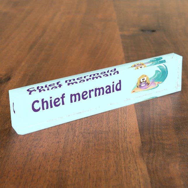 Porte-nom mermaid owl (Taille)