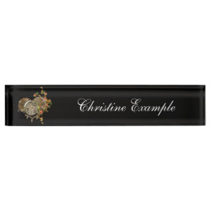 Porte-nom Merveilleuse horloge vapeur