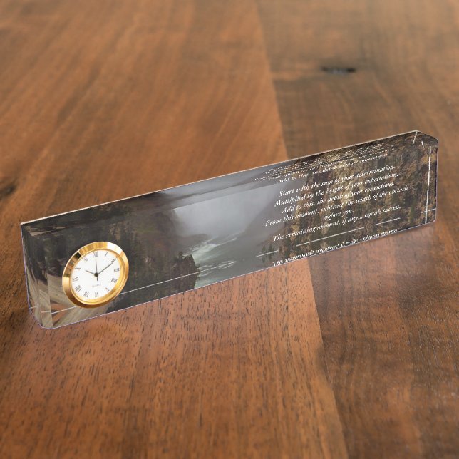 Porte-nom Mesure du succès Inspirationnel (Taille)