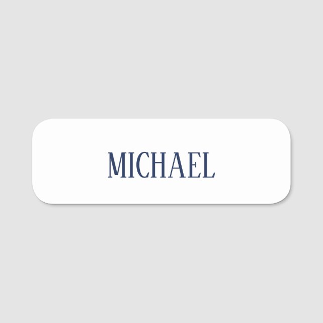 Porte-nom Minimaliste Professionnel Moderne Élégant (Devant)