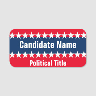 Porte-nom Modèle de campagne politique