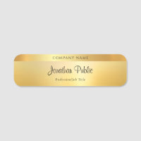 Modèle de nom de script élégant pour l'or glamour