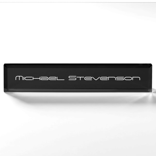 Porte-nom Modèle professionnel moderne Trend Business Desk (Devant)