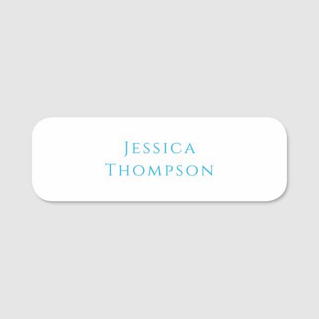 Porte-nom Modern Elegant Plain Simple Professional Name (Devant)