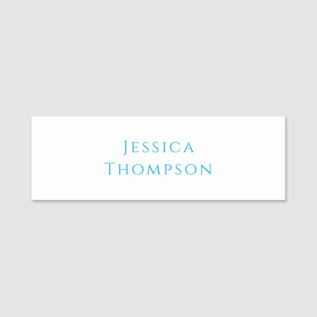 Porte-nom Modern Elegant Plain Simple Professional Name (Devant)