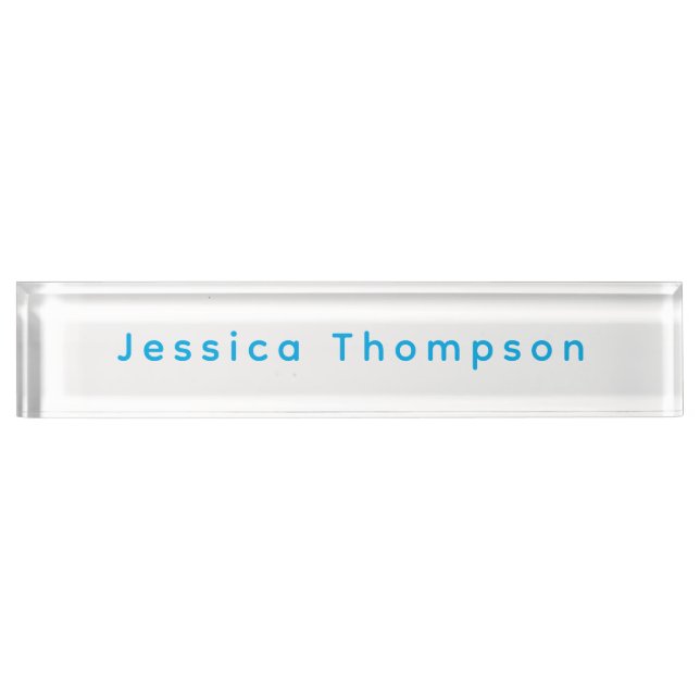 Porte-nom Modern Elegant Plain Simple Professional Name (Devant)