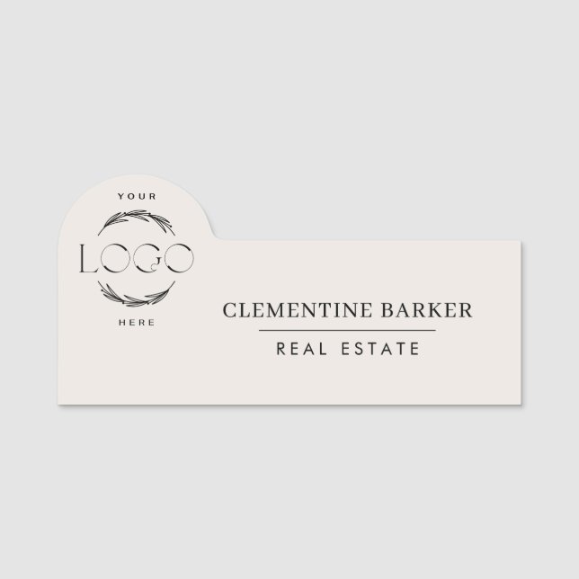 Porte-nom Modern simple Elegant your logo (Devant)