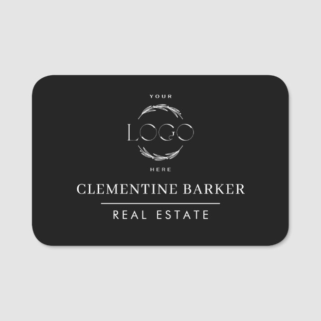 Porte-nom Modern simple Elegant your logo (Devant)