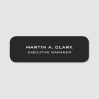 Moderne minimaliste Plain Élégant noir & blanc