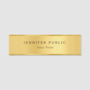 Porte-nom Moderne tendance Glamor Or look Elegant Modèle