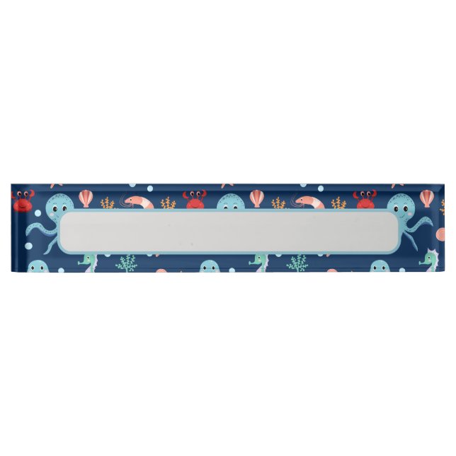 Porte-nom Monde marin (Devant)