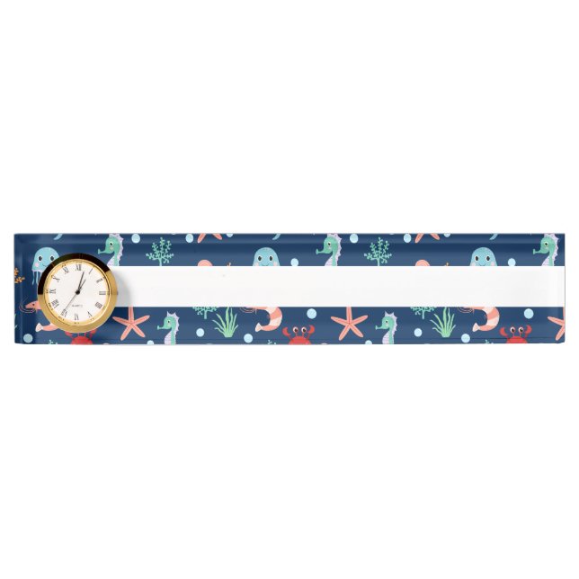 Porte-nom Monde marin (Devant)