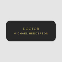 Monogramme Or Noir minimaliste Élégant Moderne