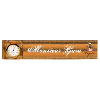 Porte-nom Monsieur Guru