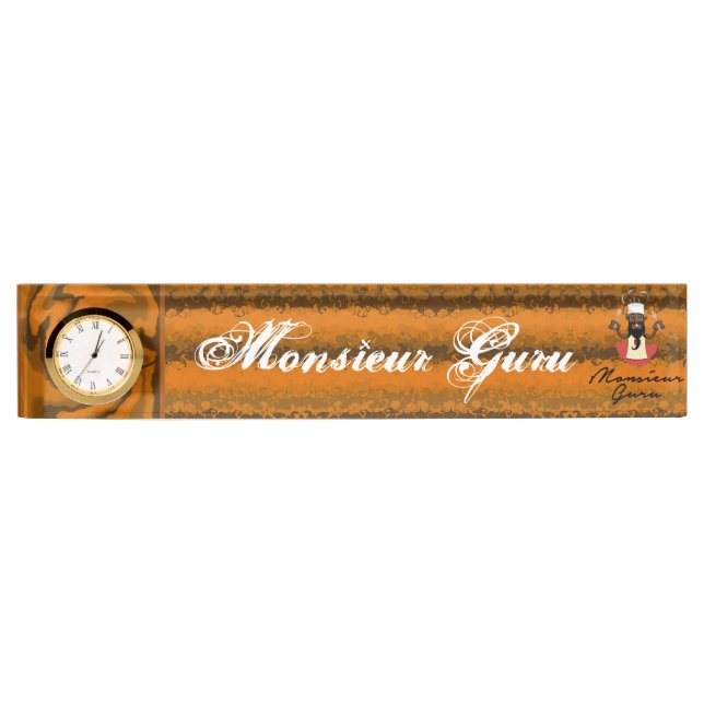 Porte-nom Monsieur Guru (Devant)