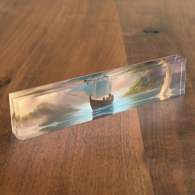 Porte-nom Monter une vague d'imagination (Taille)