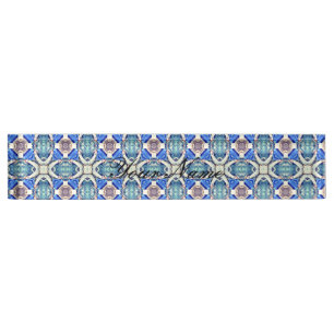 Porte-nom Motif bleu Thunder_Cove de coeurs de mandala