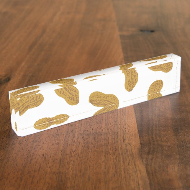 Porte-nom Motif cacahuètes (Taille)