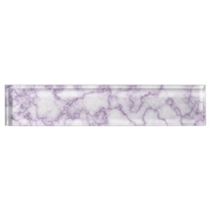 Porte-nom Motif en marbre violet