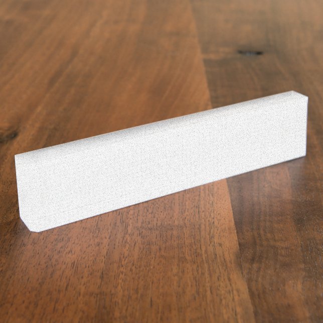 Porte-nom Motif géométrique blanc et gris avec verrouillage (Taille)