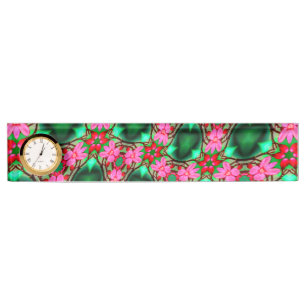 Porte-nom Motif Rose du désert