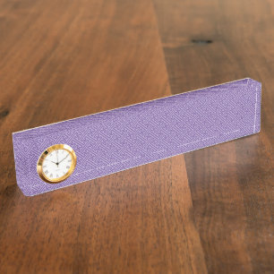 Porte-nom Motif Sayagata, Japonais, Violet et Rose