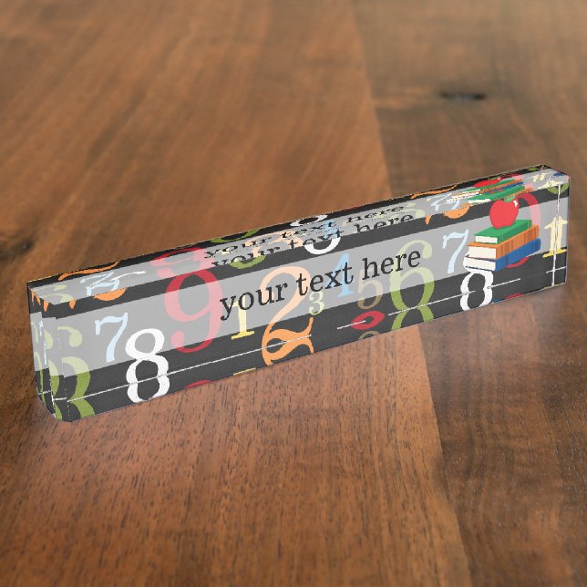 Porte-nom Motif scolaire (Taille)