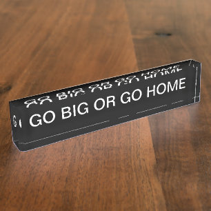 Porte-nom Motivation amusante du bureau