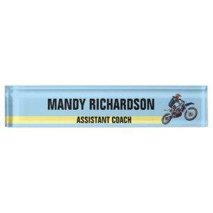 Porte-nom Motocross
