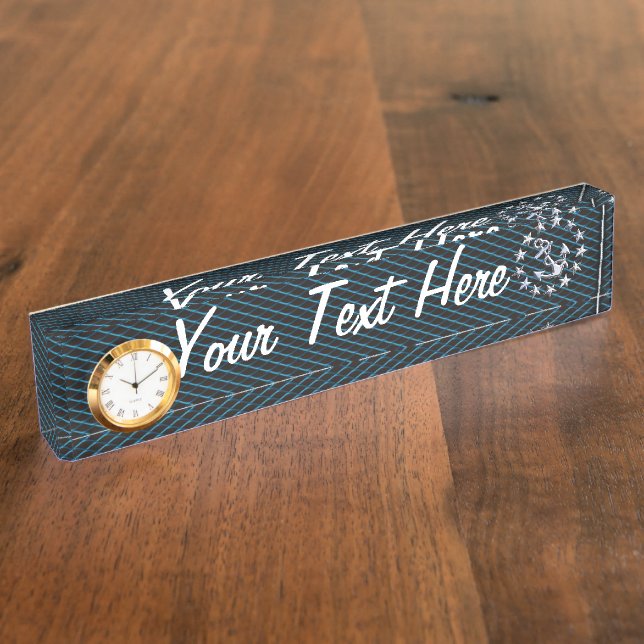 Porte-nom Mousse de mer Chrome Yacht Drapeau Automotive Gril (Taille)