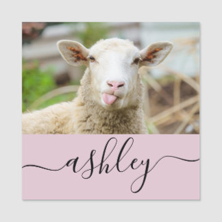 Porte-nom Mouton montrer langue